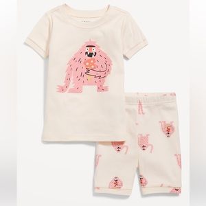 NWT Toddler Girl Snug-Fit Printed Pajama Set